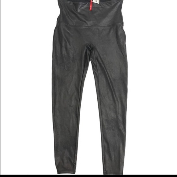 Spanx Faux Leather Leggings in Black Size Small - Picture 2 of 5